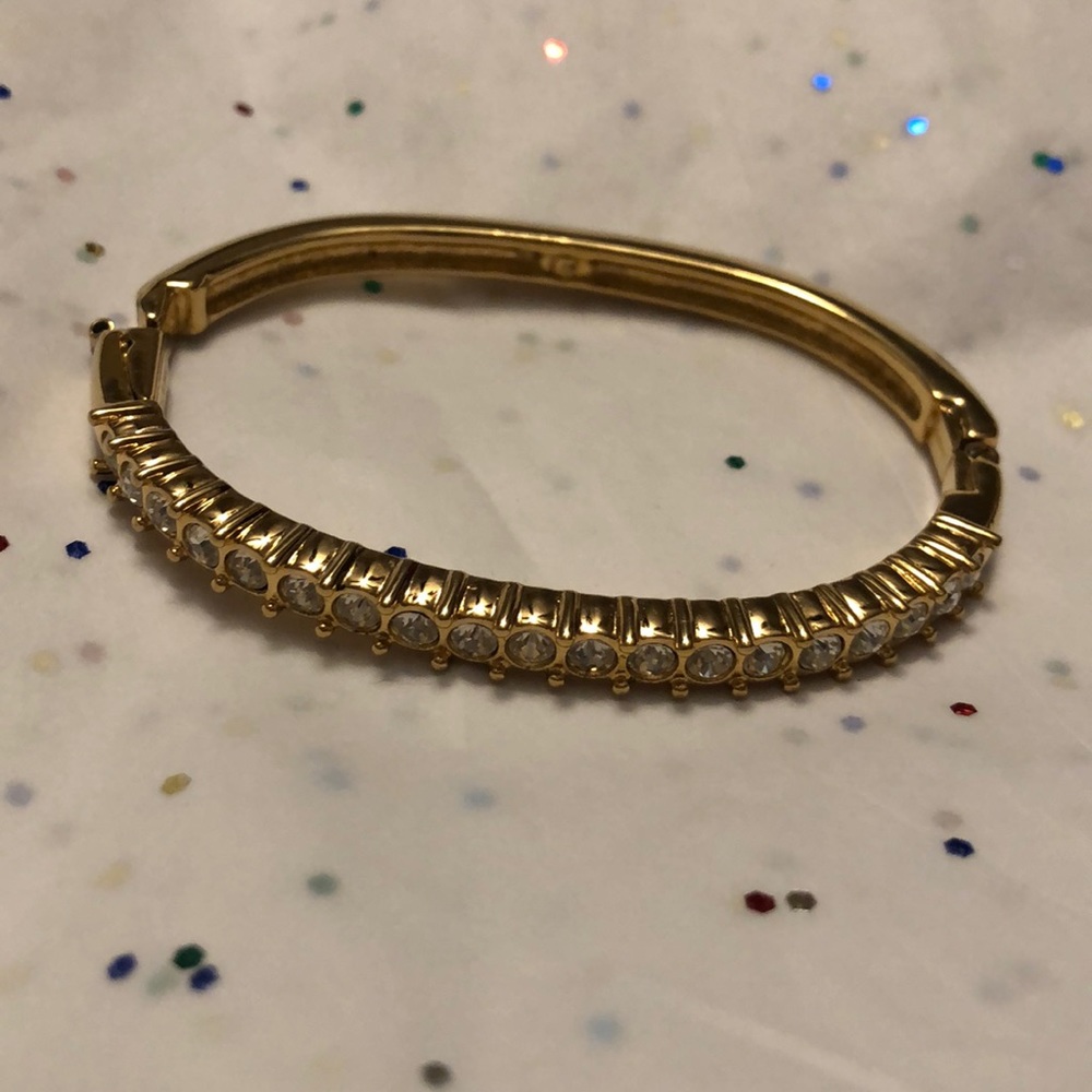 Vintage gold Swarovski bracelet
